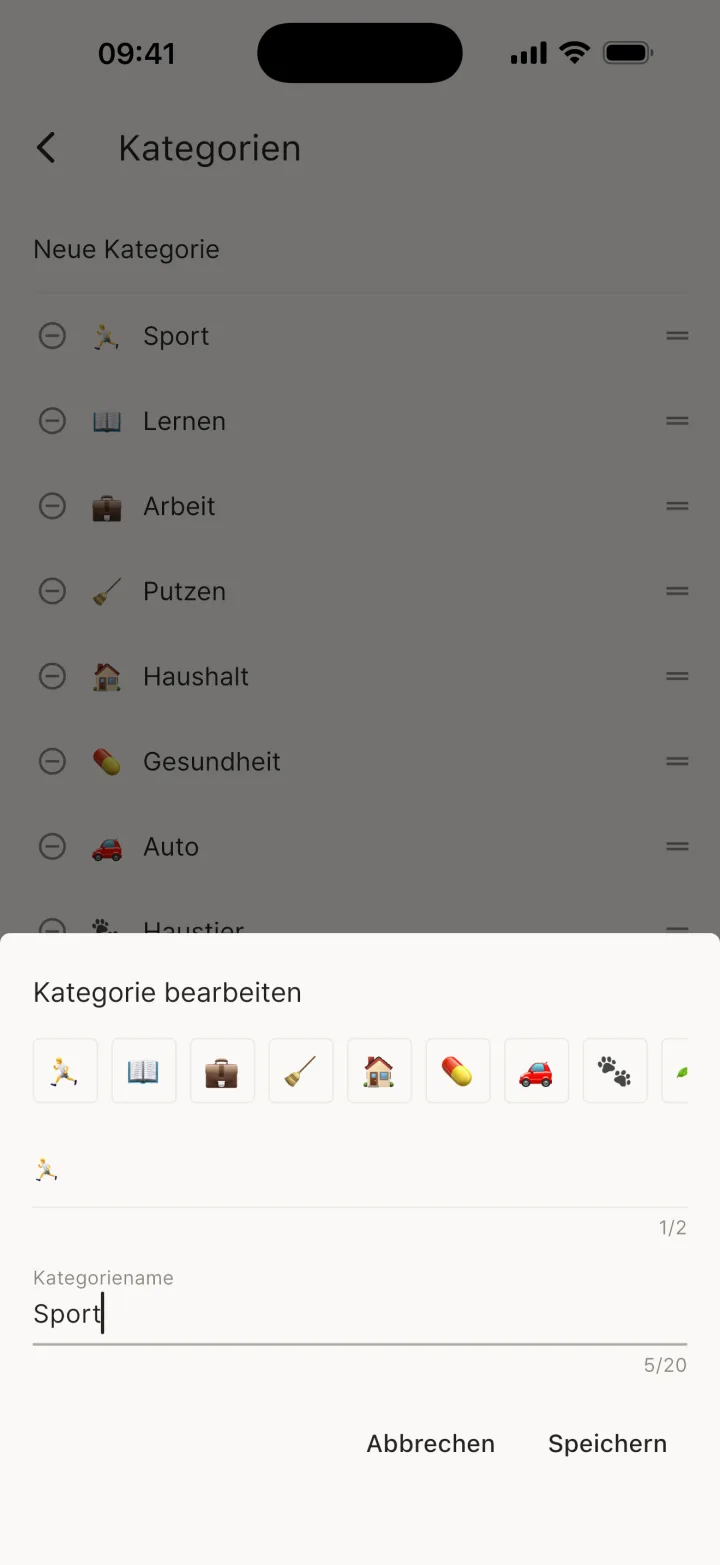 Fenster Neue Kategorie