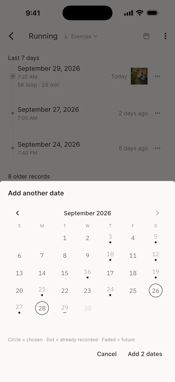 Add another date