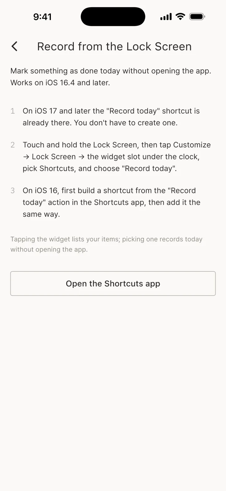 (iPhone·iPad) Record from the Lock Screen