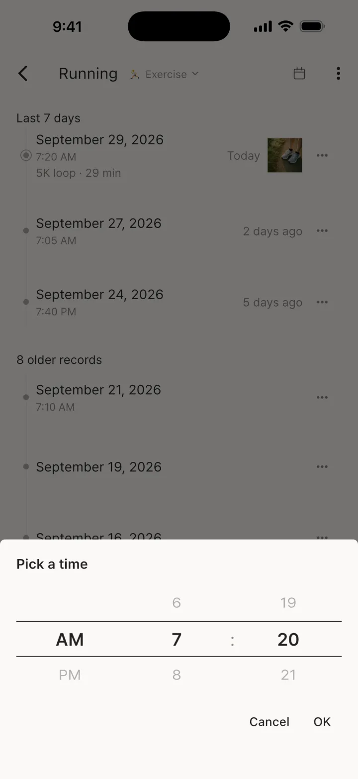 Change time