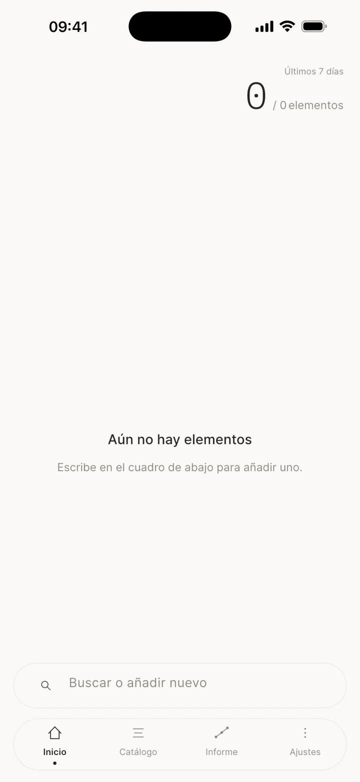 Cuando no hay elementos