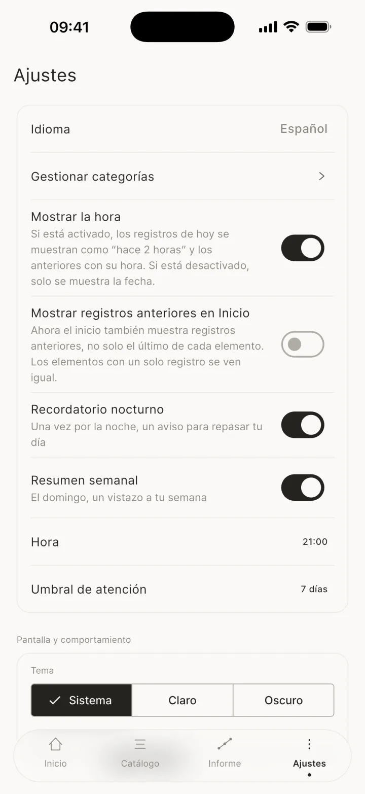 Mostrar la hora