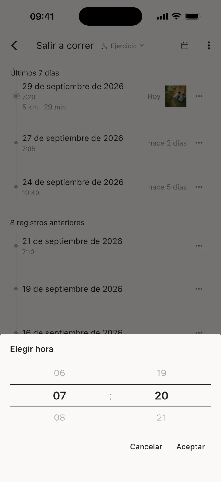 Cambiar hora