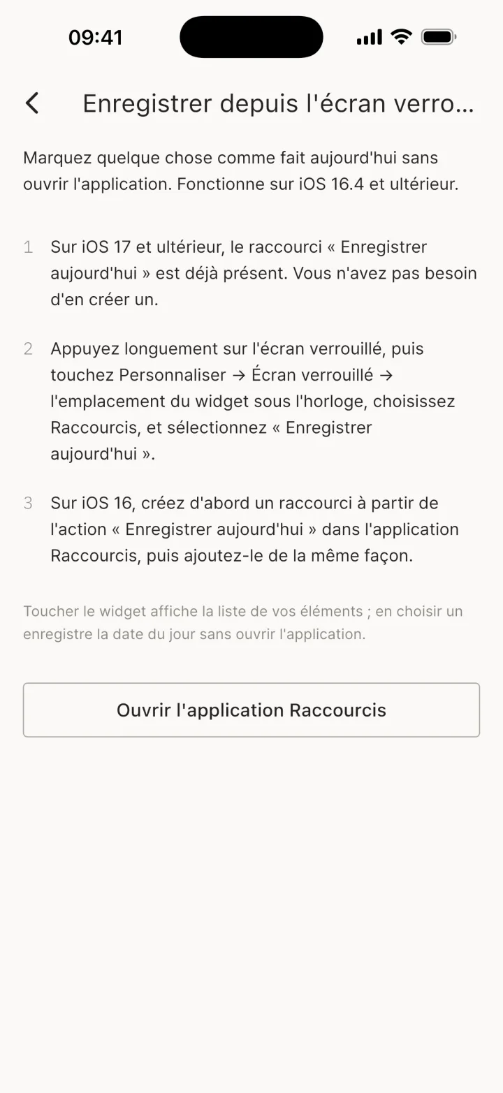(iPhone et iPad) Enregistrer depuis l'écran verrouillé