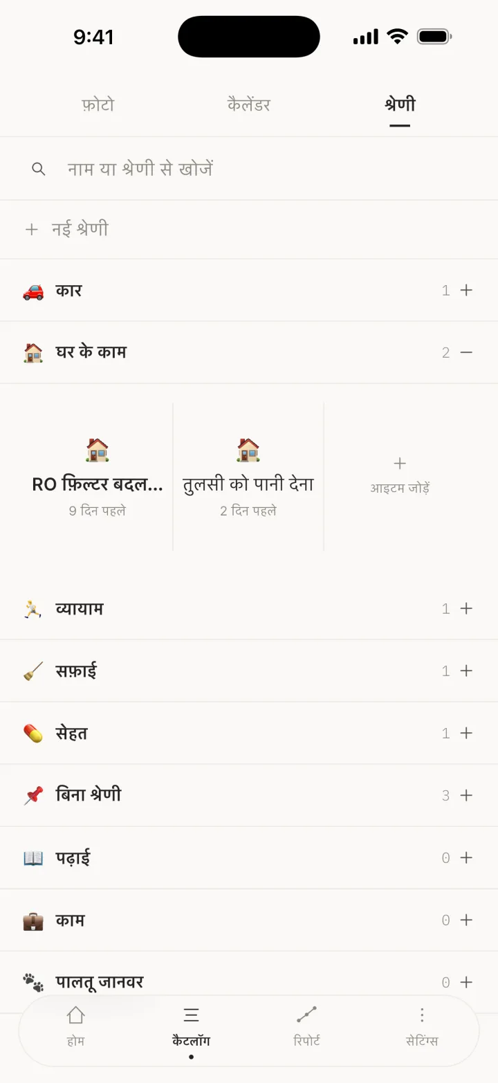 श्रेणी का समूह