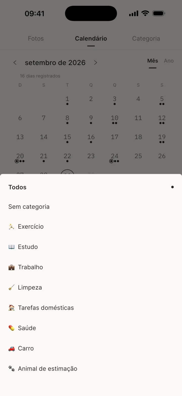 Filtro Todas as categorias