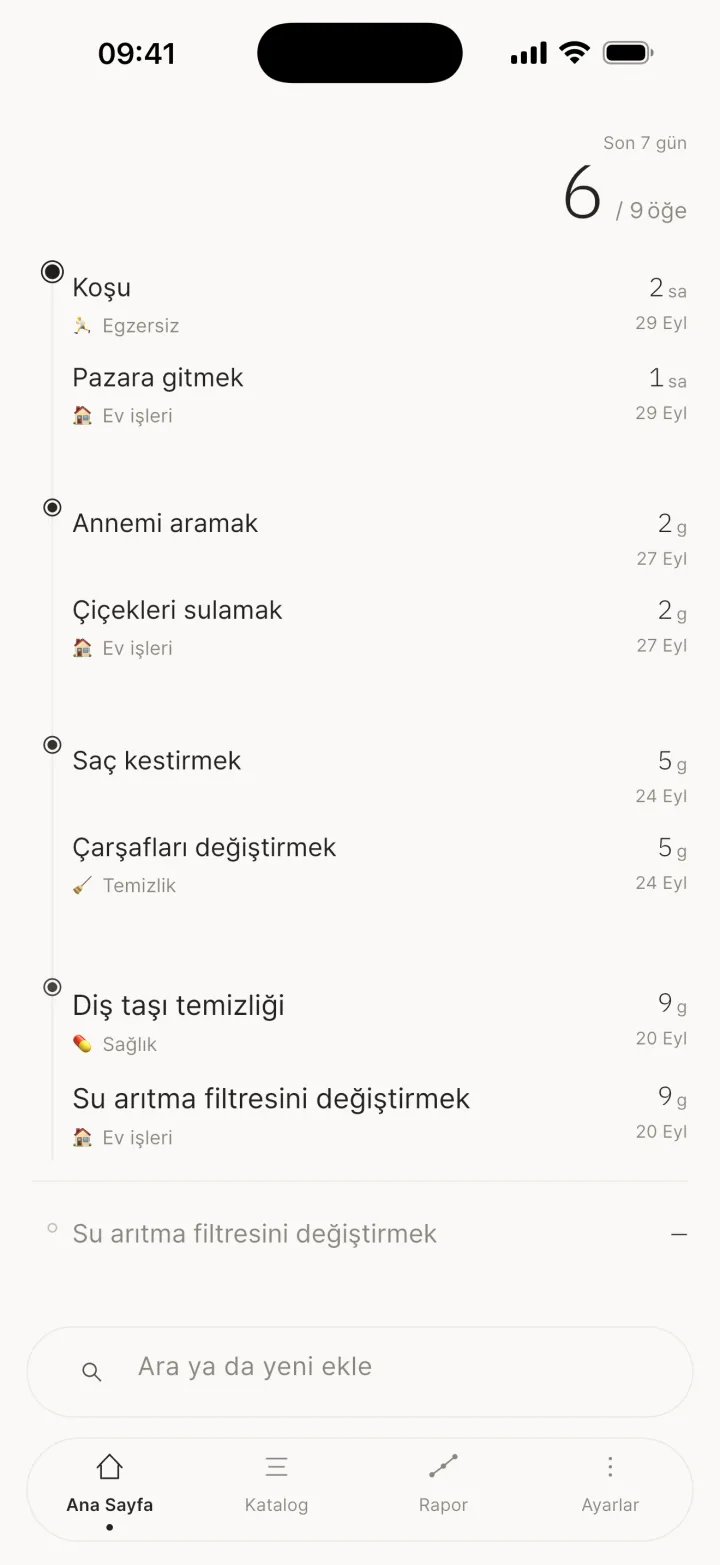 En üstteki özet