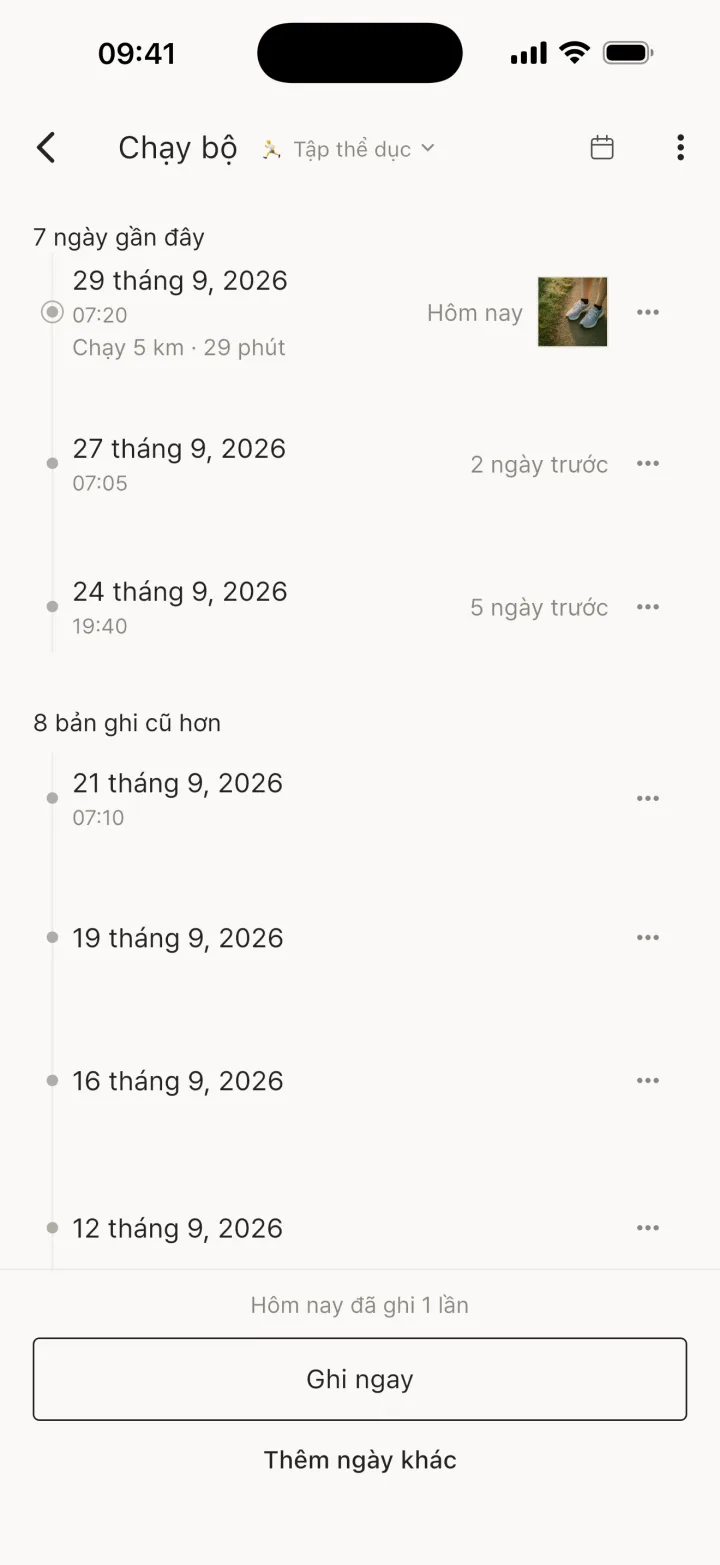 Chạm để mở màn hình chi tiết