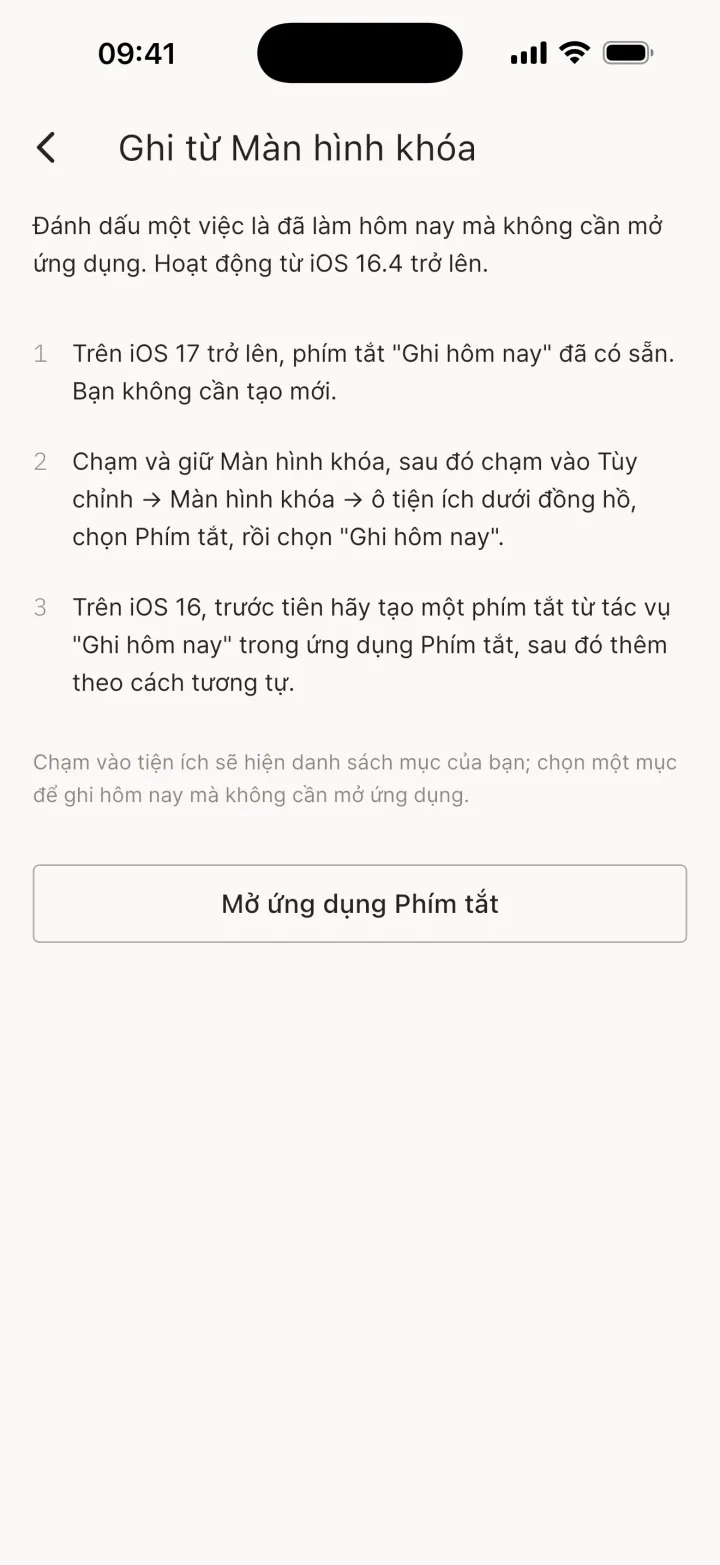 (iPhone·iPad) Ghi từ Màn hình khóa